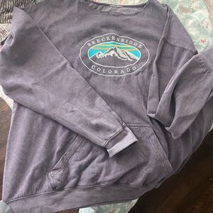 Breckenridge Colorado Dusty Purple Crewneck